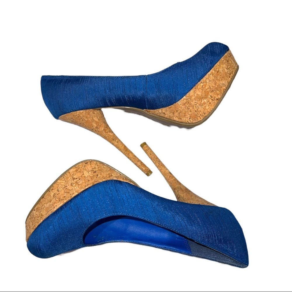 Bamboo Cork stiletto heels 6.5
